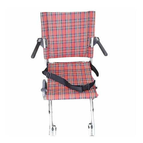 Check Print Foldable Wheel Chair