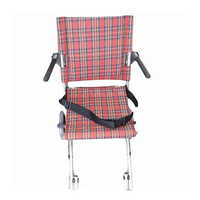 Check Print Foldable Wheel Chair