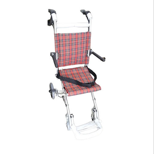 Check Print Foldable Wheel Chair