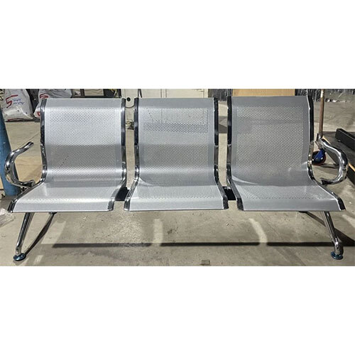Stainless Steel 3 Seater Waiting Chair