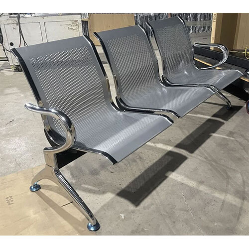 Stainless Steel 3 Seater Waiting Chair