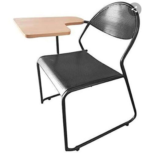 Black Plastic Writing Pad Chair