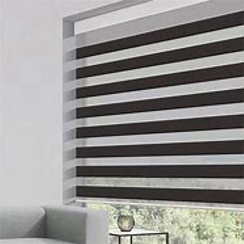 Zebra Window Blinds - Color: Grey