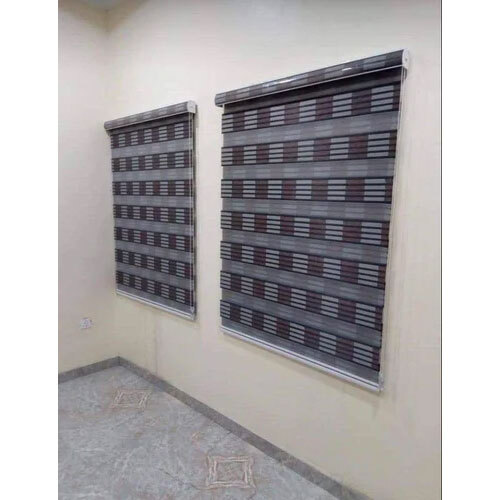 Zebra Window Blinds - Color: Grey