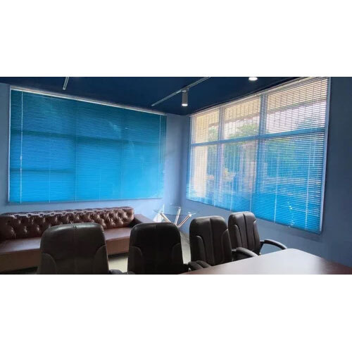 Blue Venetian Blinds