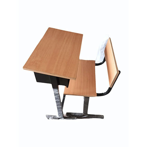 Wooden School Desk Bench