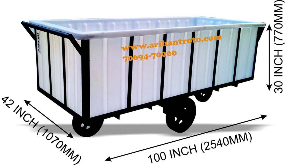 Dyeing Trolley - Length: Standard Millimeter (Mm)