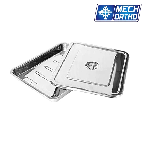 Surgical Instruments Box - Stainless Steel, Manual Operating Type, Portable Design for Orthopedic Instruments | High Quality, Sterilizable, New Condition