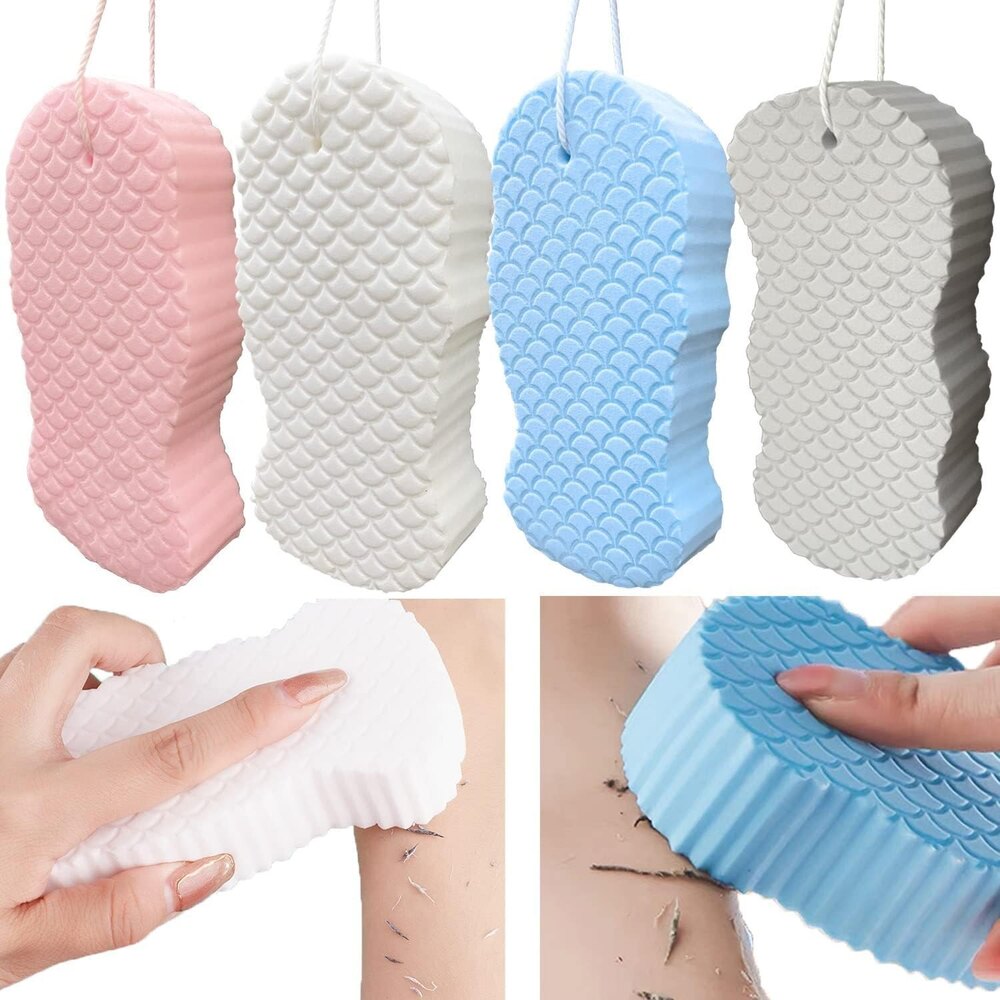 Baby Bath Sponge Soft Exfoliator 3D Bath Sponge Scrubber