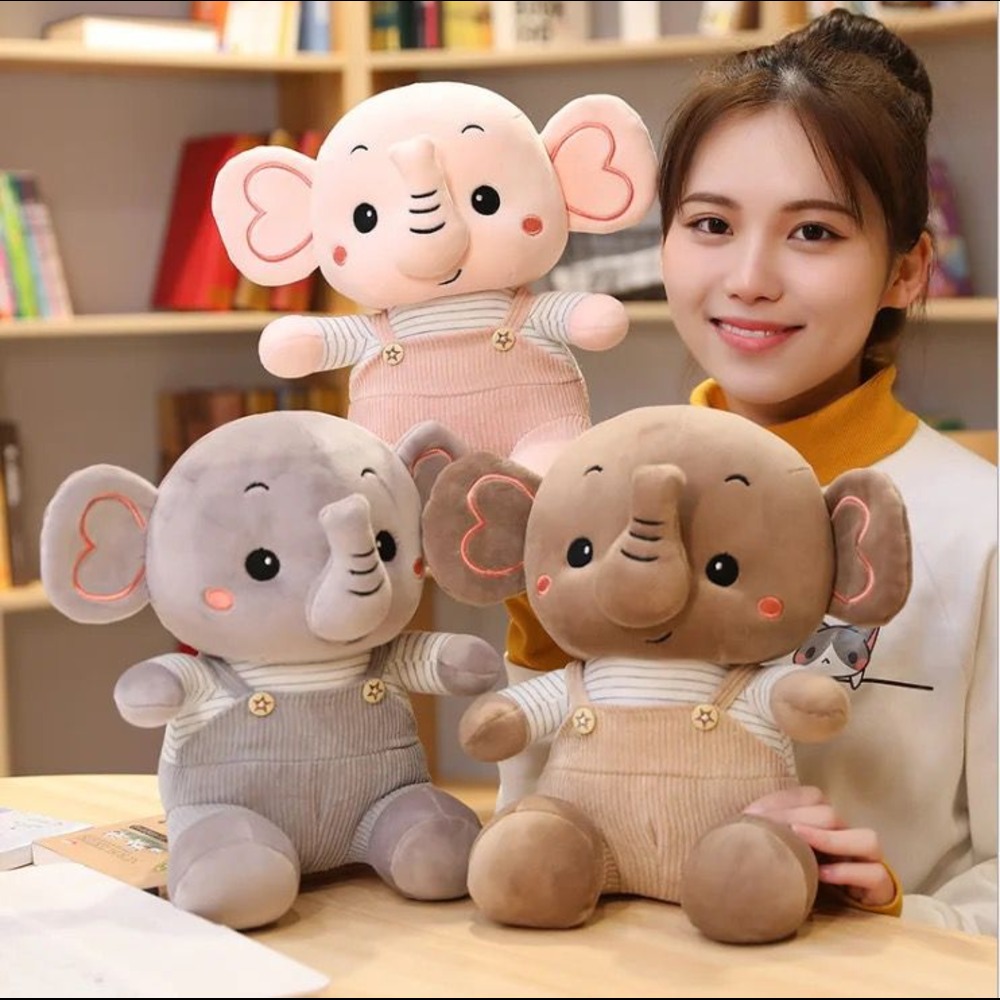 Elephant Soft Toy - Color: Multicolor