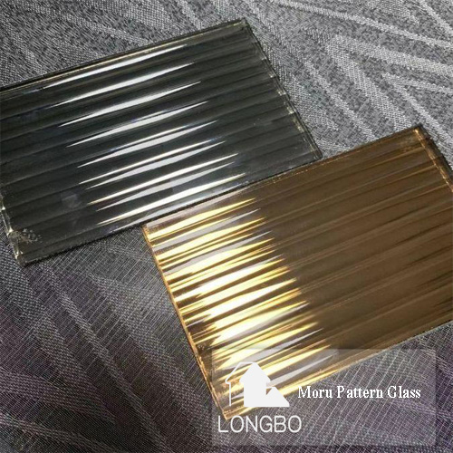 Nice Design Bronze Euro Grey Color Moru Pattern Glass For Building - Glass, 3-12mm Thickness, 1524*2134mm To 1830*2440mm Sizes, Smooth Finish, Embossed Pattern