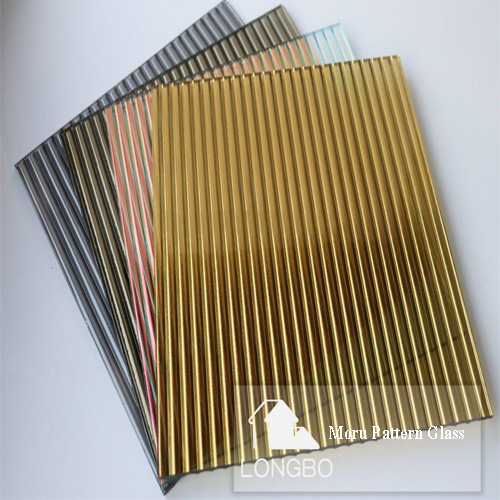 Nice Design Bronze Euro Grey Color Moru Pattern Glass For Building - Glass, 3-12mm Thickness, 1524*2134mm To 1830*2440mm Sizes, Smooth Finish, Embossed Pattern