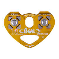 Beal Transf'air Twin B Double Pulley - Color: Yellow