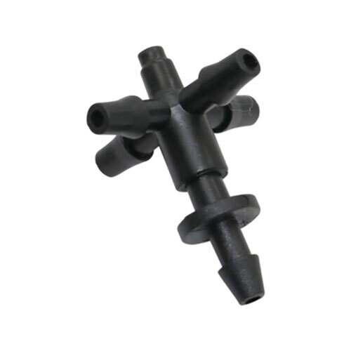 PVC 4mm Four Way FPR Dripper Tee, For Plumbing Pipe