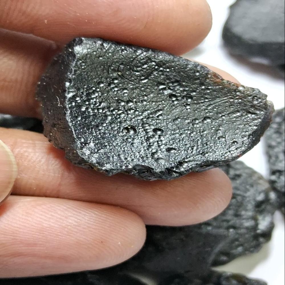 Tectite Gemstone - Color: Black