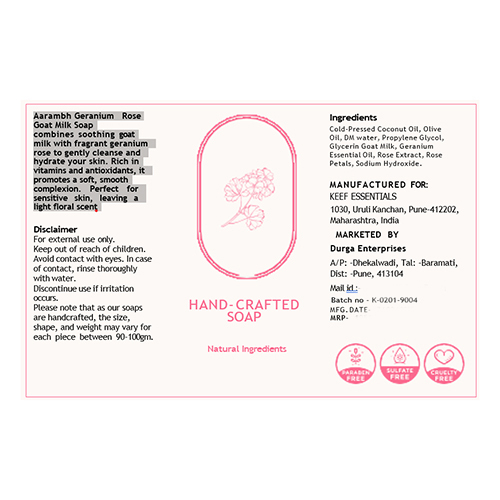 Geranium Rose Soap - Feature: High Quality
