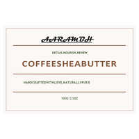 Coffee Shea Butter Soap - Color: White