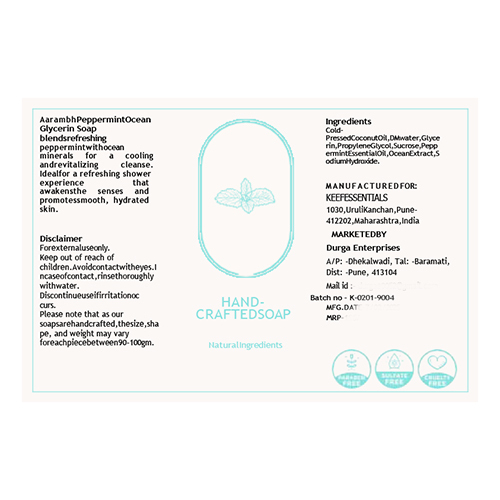 Peppermint Ocean Soap - Color: Green