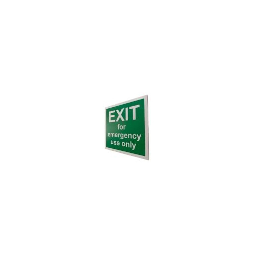 Exit For Emergency Use Only - Body Material: Plastic
