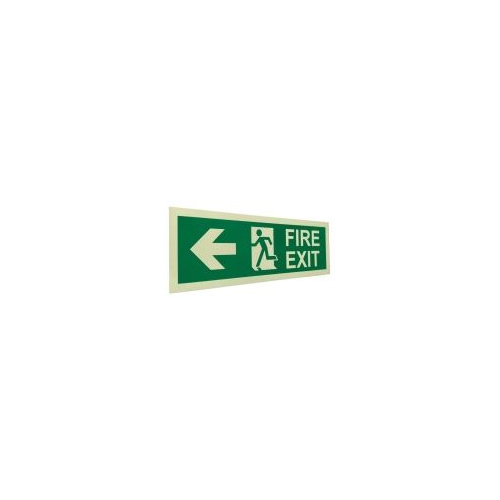 Fire Exit Sign Board - Body Material: Plastic