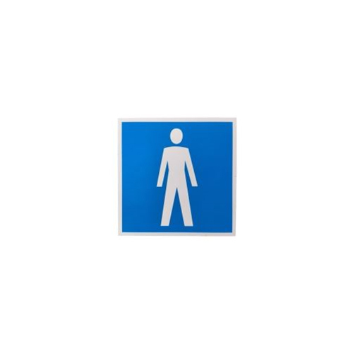 Gents Toilet Sign - Body Material: Plastic