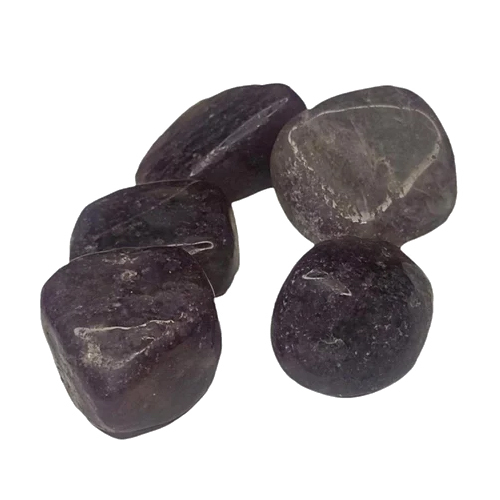 Lepidolite Tumbled Stone - Shape: Oval Cut