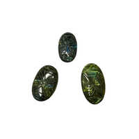 Labradorite Cabochon Stones - Natural Gemstone, Oval Cut, Customized Size, Gray Color