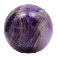Amethyst Stone Ball - Shape: Round Brilliant Cut