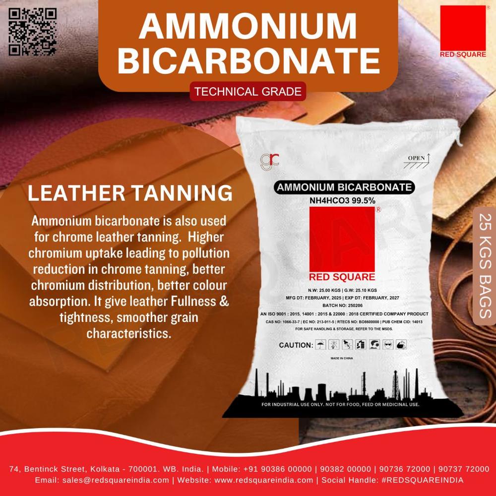 Ammonium Bicarbonate - Technical Grade - Red Square - Cas No: 144