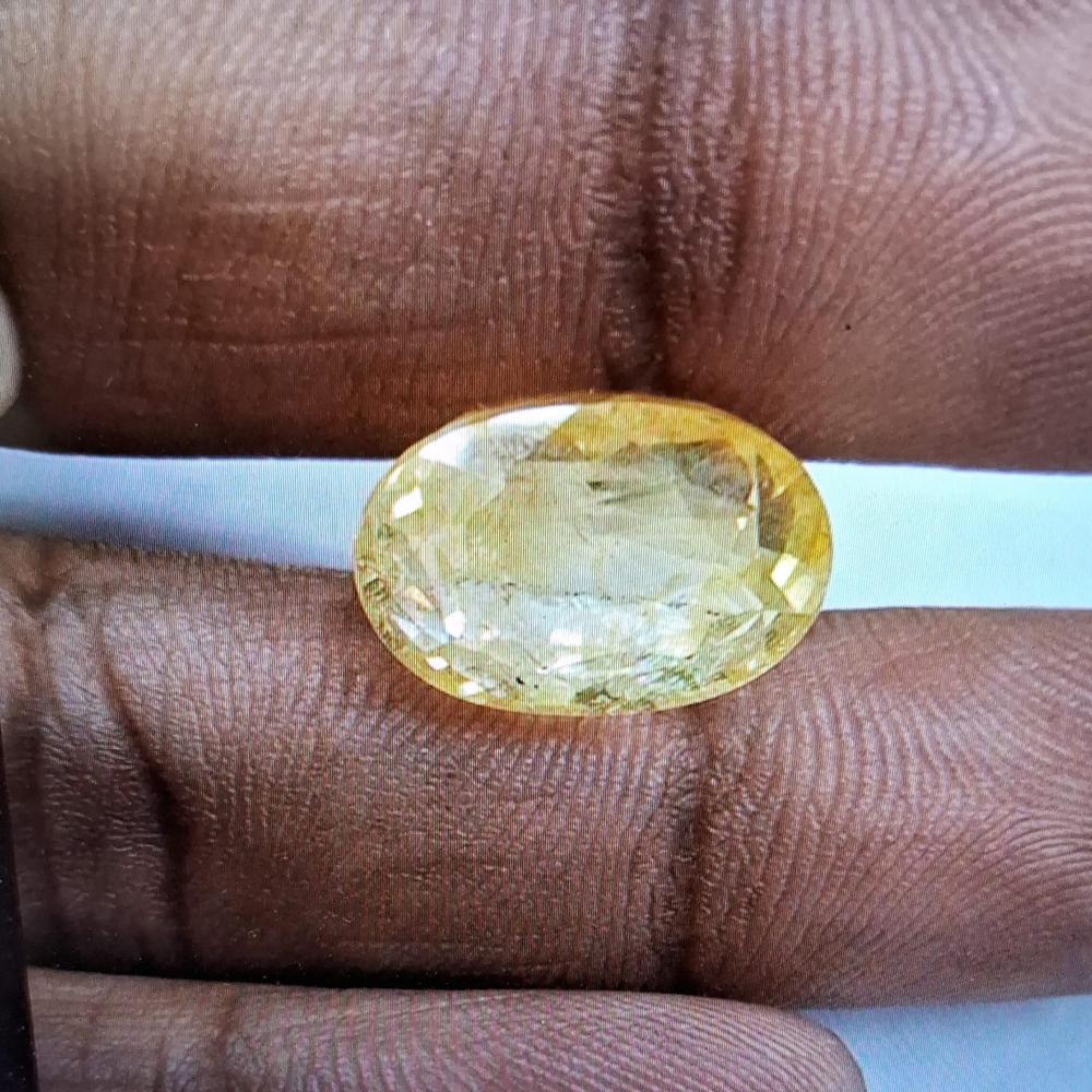 Topaz Pukhraj Stone Yellow Sapphire Pukhraj Stone Ceylon