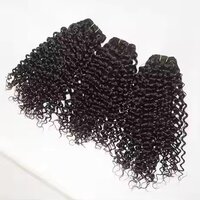 100% Remy Human Hair Extension Deep Curly Hair 3 Bundles Black Color 14