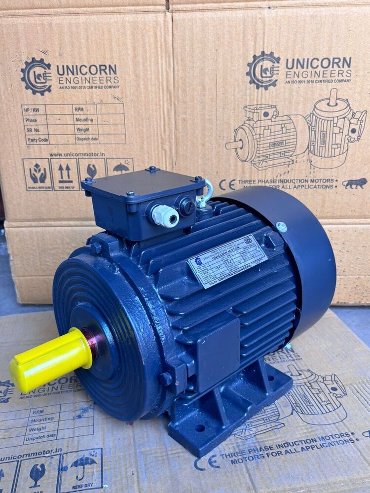 Industrial Induction Motor - Color: Blue