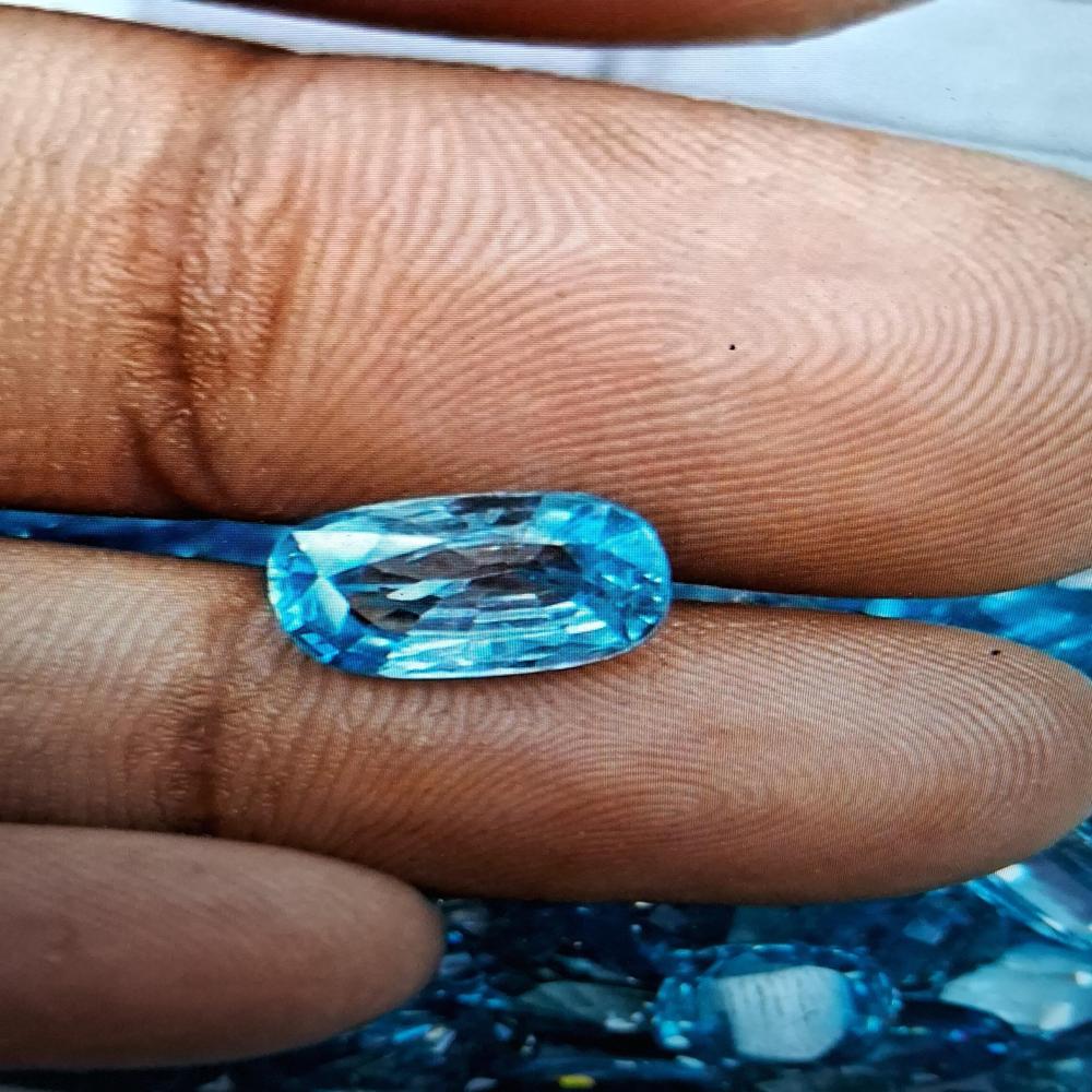 Zircon Blue Natural Gemstone