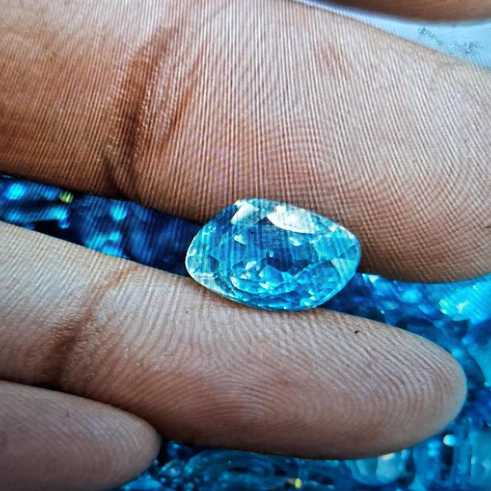Zircon Blue Natural Gemstone