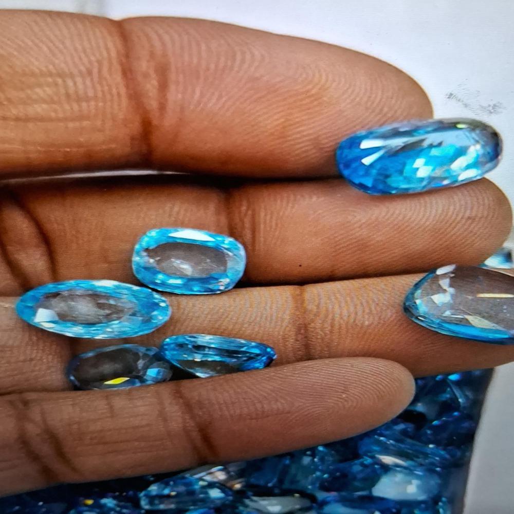 Zircon Blue Natural Gemstone
