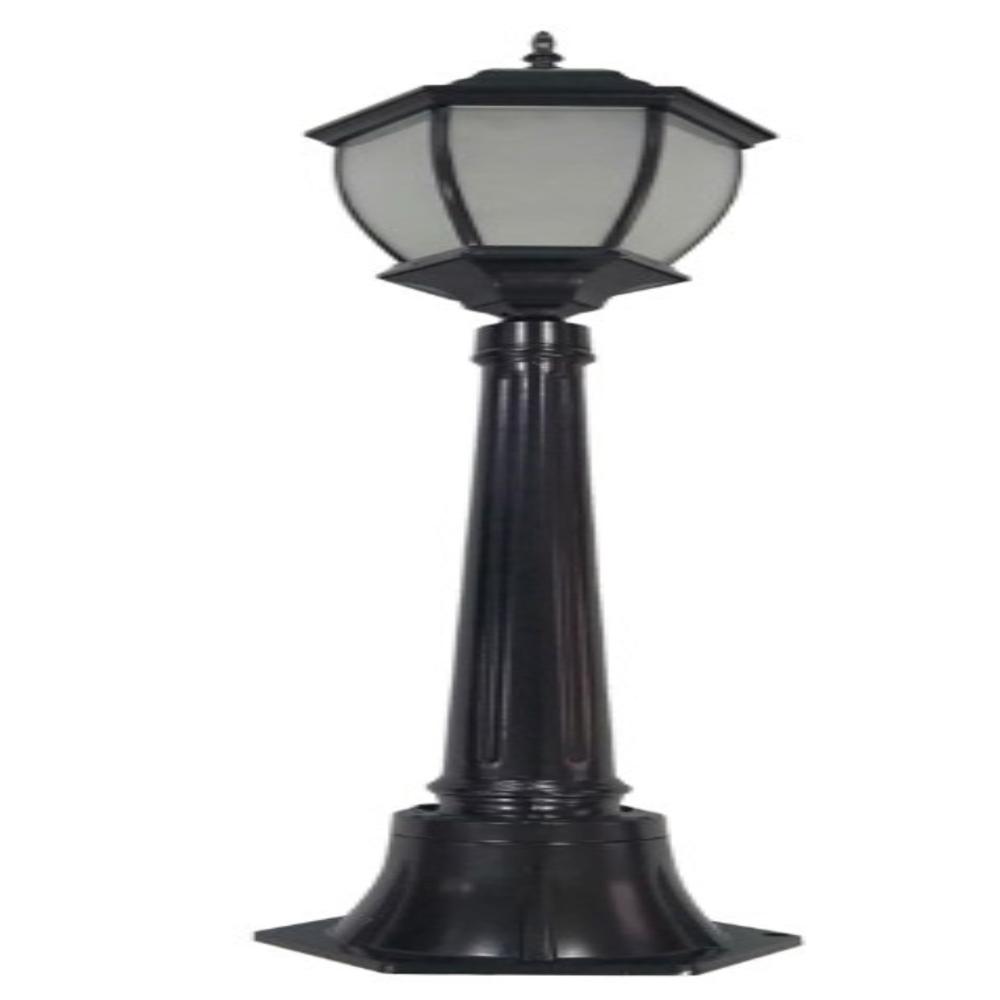 LUKER E27 HOLDER CASTOR BLACK FIXTURE GARDEN LIGHT (LBF012E27BK)