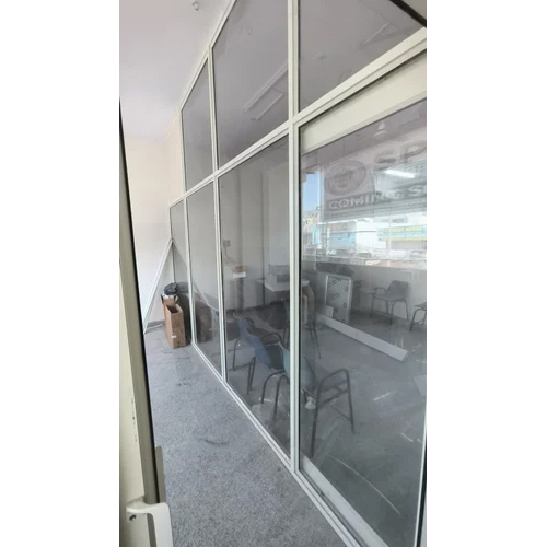 Office Aluminium Partition - Color: Transparent