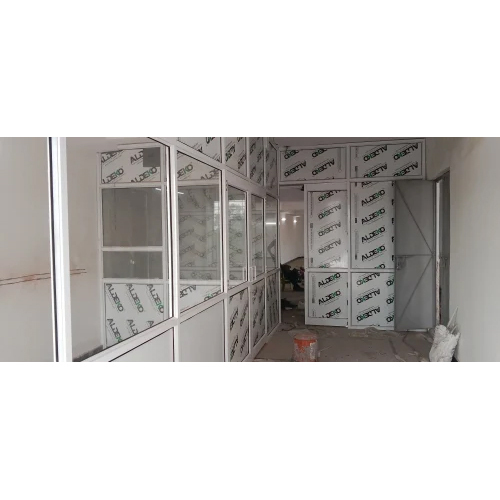 Aluminum Fixed Partition - Color: White