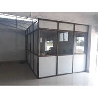 15 Feet Aluminium Partitions Work - Color: White