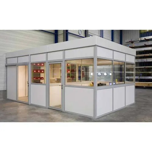 Simple Aluminum Office Partition - Color: White