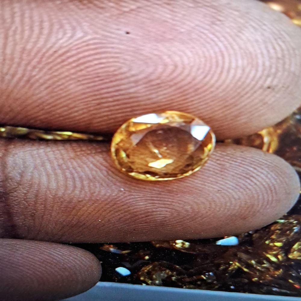 Zircon Yellow Natural Gemstone