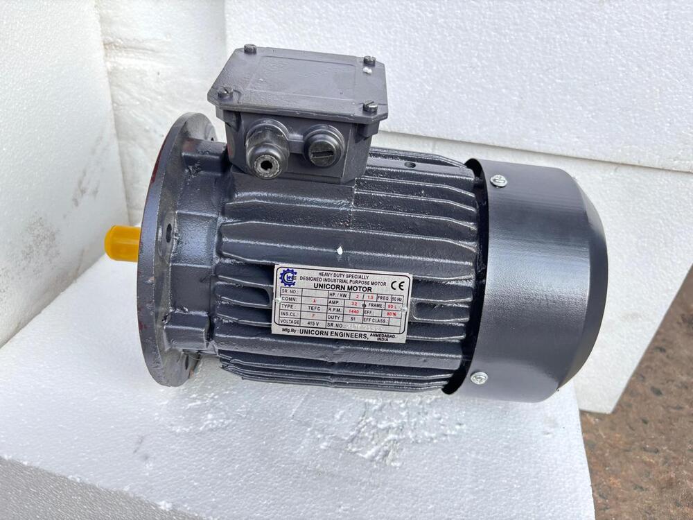 Ac Motor Flange Mounted - Color: Black