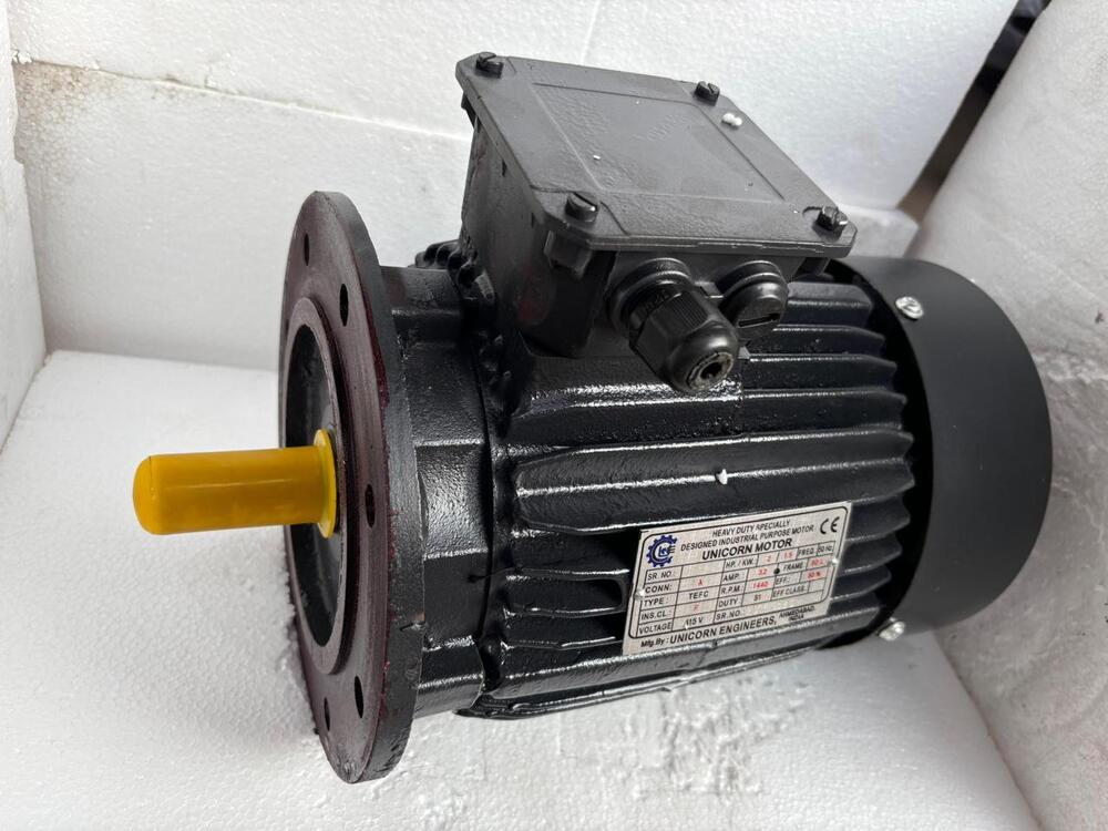 Ac Motor Flange Mounted - Color: Black