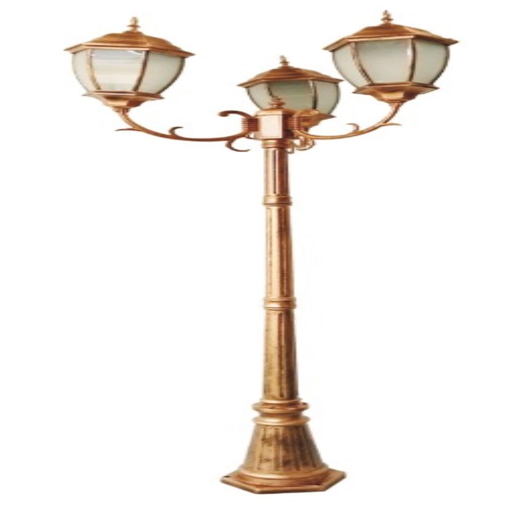 LUKER E27 HOLDER TRIT-ON ANTIQUE POST LIGHT FIXTURE GARDEN LIGHT (LPF025E27AG)