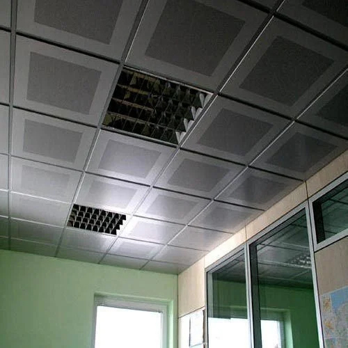 Aluminium False Ceiling - Pattern: Grid