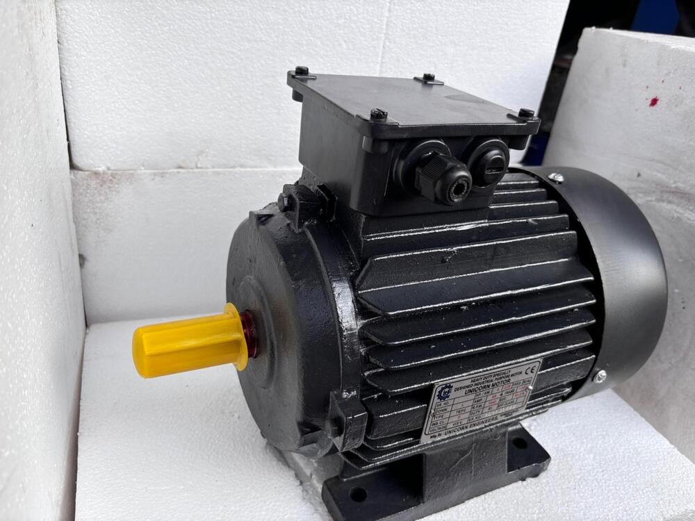 3 Hp 3 Phase Induction Motor - Color: Black
