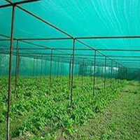 Outdoor Shade Net - Hdpe Plastic, Uv Stabilized, Green Color, Matte Finish | Designed For Agricultural Protection And Safety