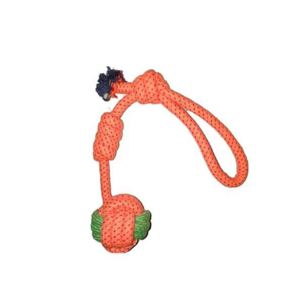 Cotton Handle 2 Knot Rope Ball , Size: Medium