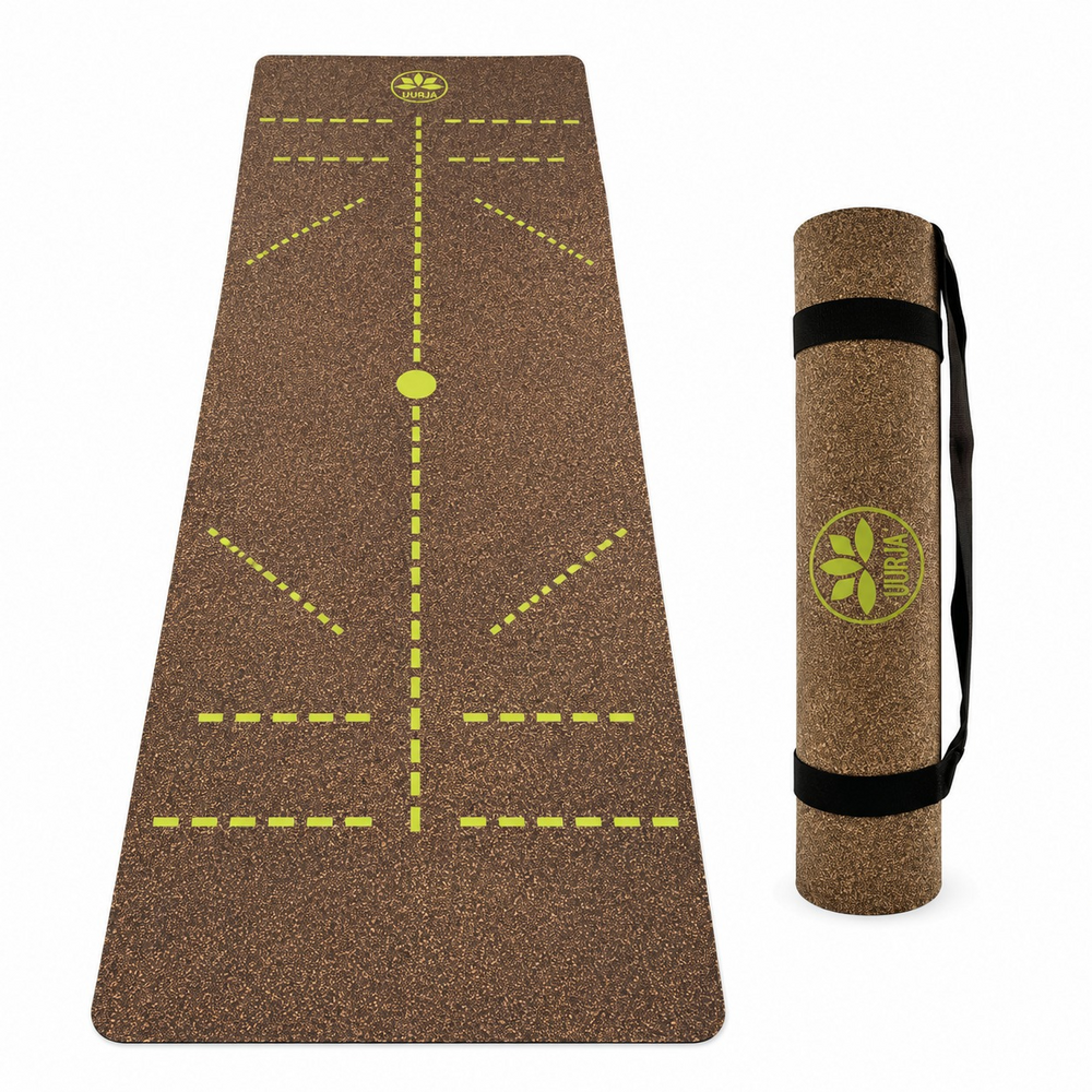 Cork and Natural Rubber Yoga Mat