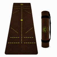 Cork And Natural Rubber Yoga Mat - Dimension (l*w*h): 6*2 Foot (ft)